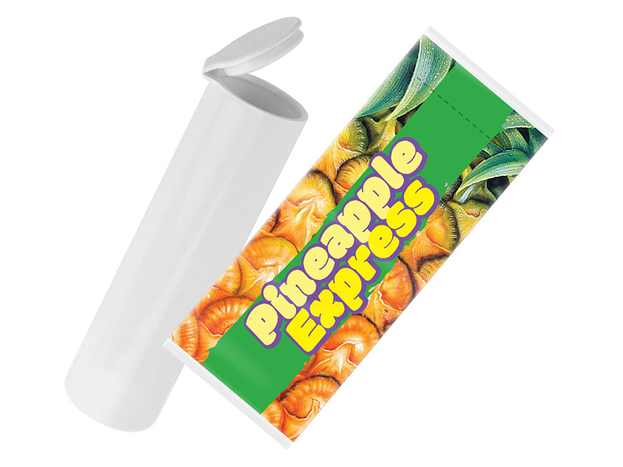 pineapple express pre roll tube label