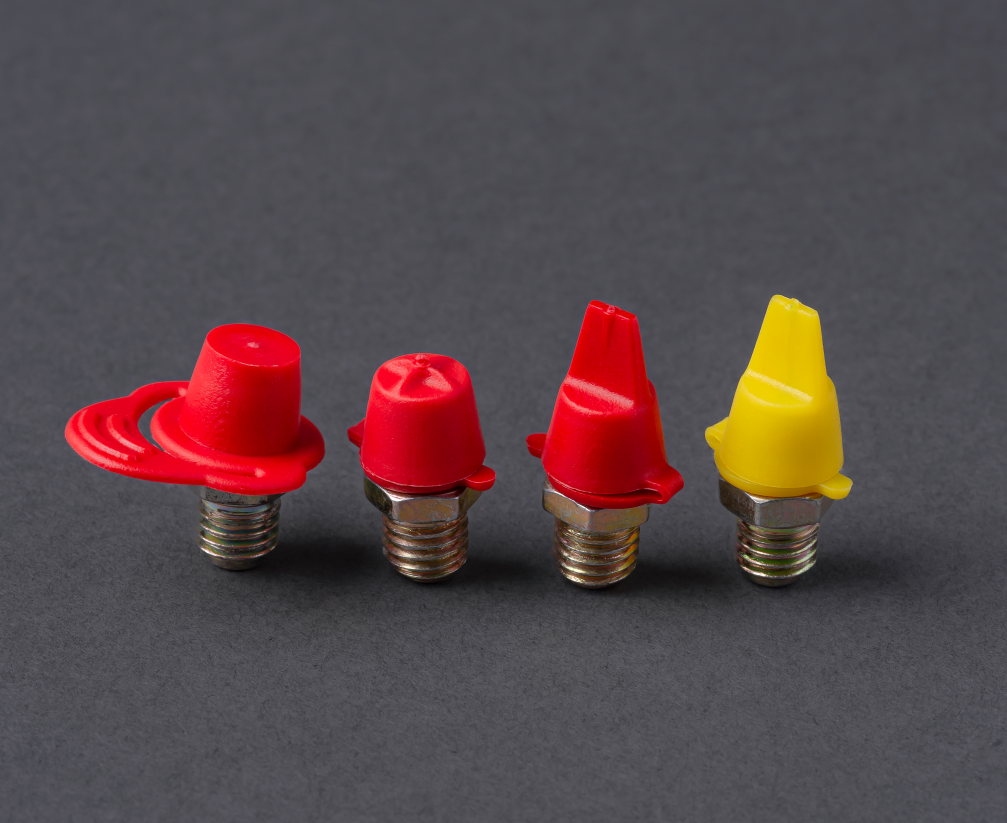 Snap-on Zerk fitting caps